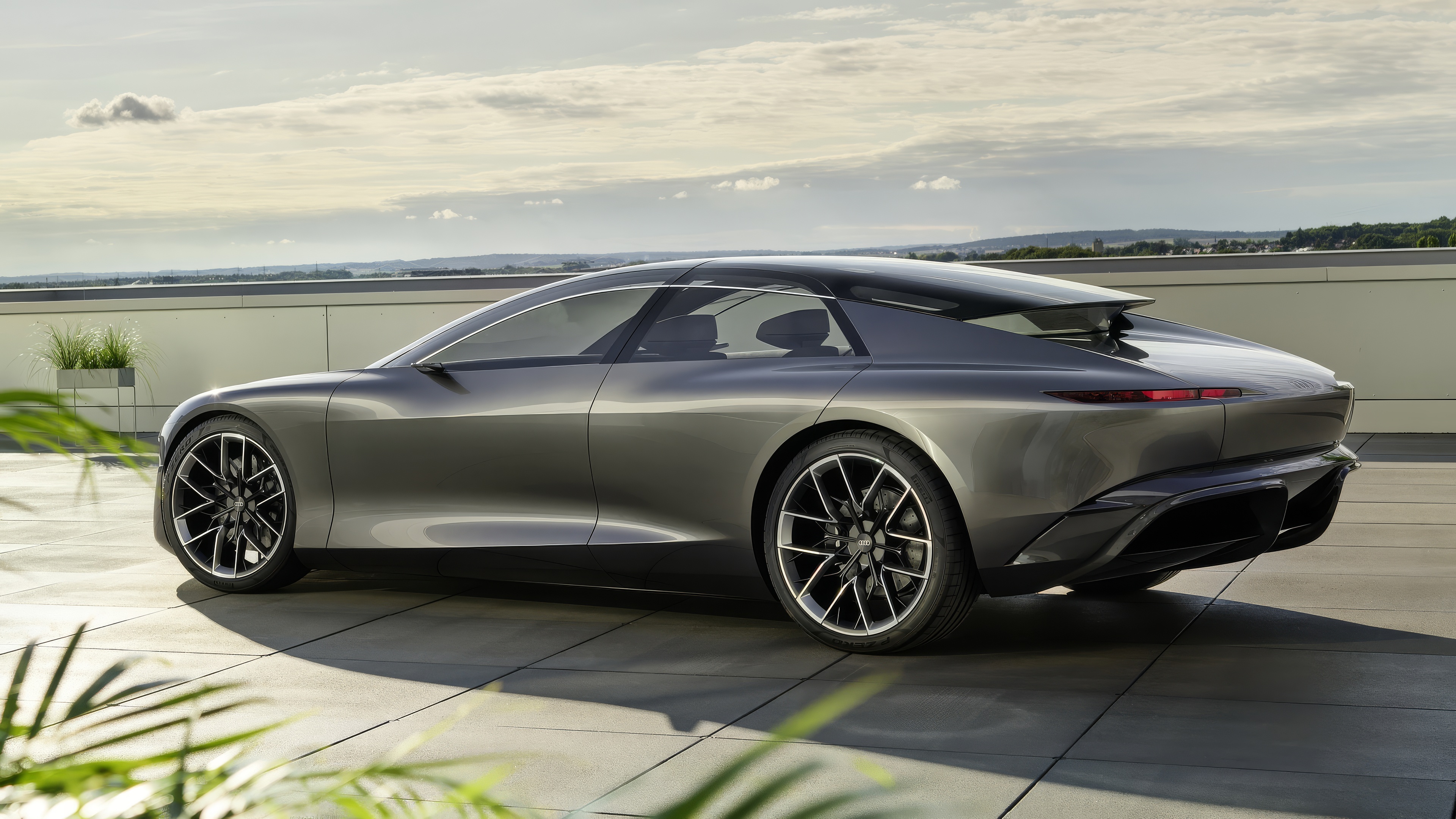 Audi A8 e-tron Sedan rear view