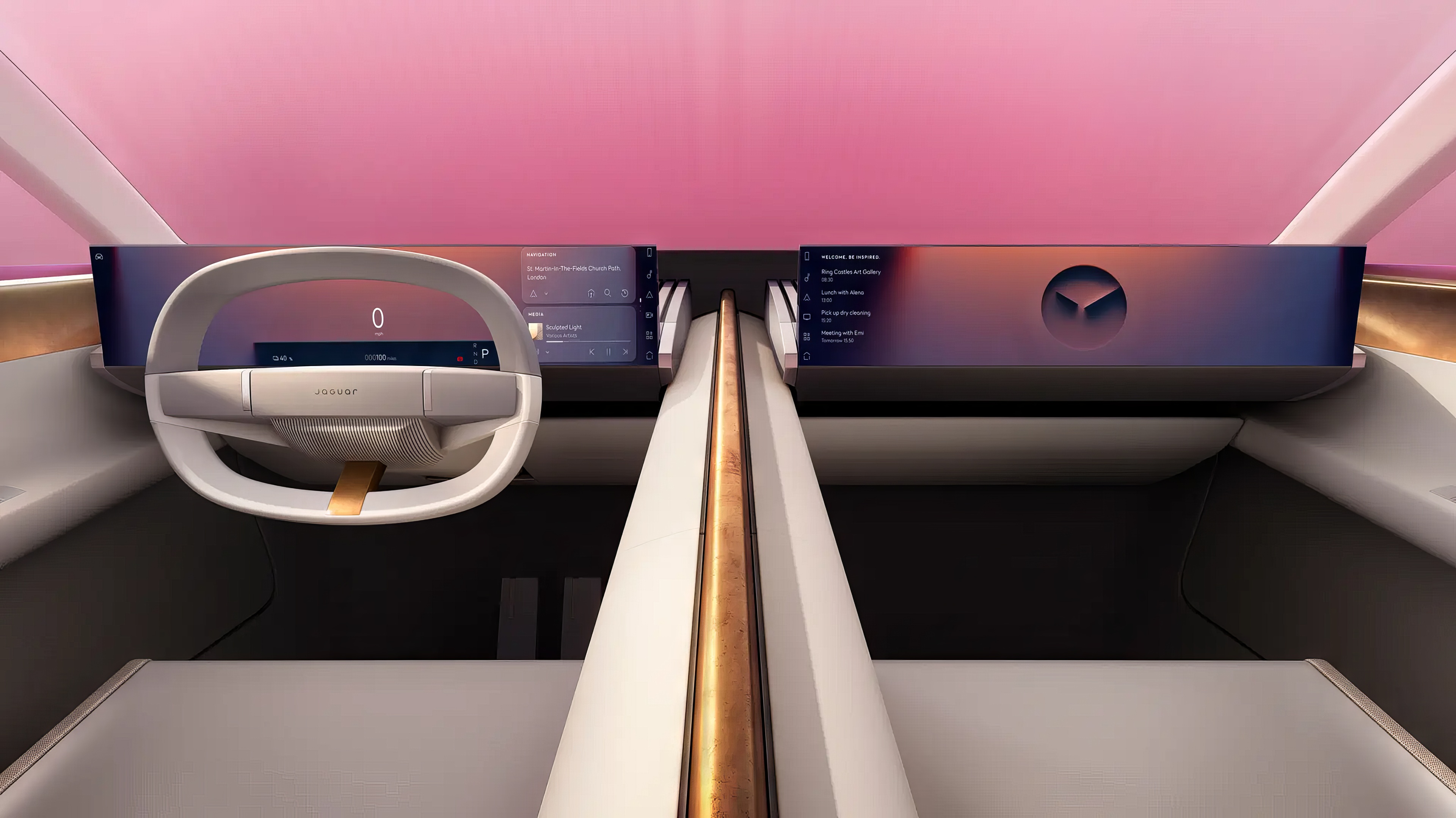 Jaguar Type 00  interior view